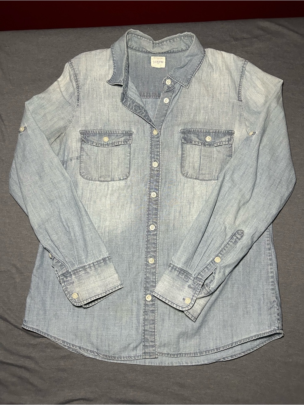 J. Crew Light Blue Denim Button-Down Shirt